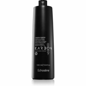 Echosline CHARCOAL Karbon 9 šampón s aktívnymi zložkami uhlia pre poškodené, chemicky ošetrené vlasy 1000 ml vyobraziť