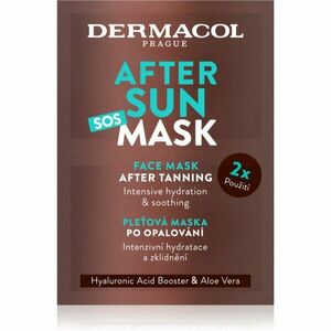 Dermacol After Sun upokojujúca a hydratačná maska po opaľovaní 2x8 ml vyobraziť