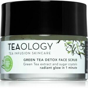 Teaology Cleansing Green Tea Detox Face Scrub cukrový peeling pre jemné čistenie a výživu pokožky so zeleným čajom 50 ml vyobraziť
