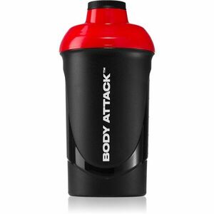 Body Attack Shaker športový šejker bez obsahu BPA farba Black-Red 600 ml vyobraziť