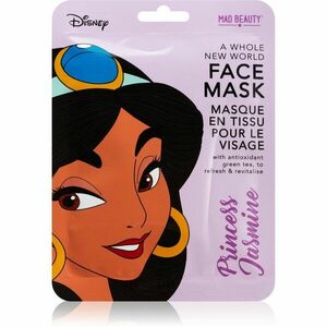 Mad Beauty Disney Princess Jasmine revitalizačná plátenná maska s výťažkom zeleného čaju 25 ml vyobraziť