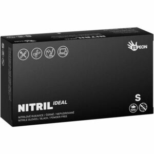 Espeon Nitril Ideal Black nitrilové nepudrované rukavice veľkosť S 100 ks vyobraziť