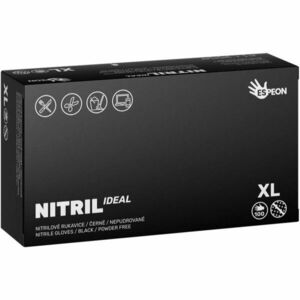 Espeon Nitril Ideal Black nitrilové nepudrované rukavice veľkosť XL 100 ks vyobraziť