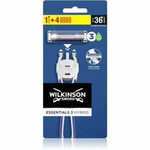 Wilkinson Sword Essentials 3 Hybrid holiaci strojček + náhradná hlavica 1 ks vyobraziť