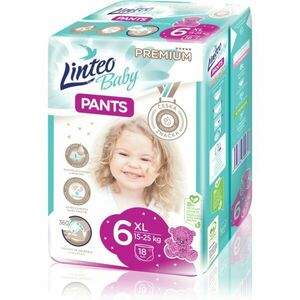 Linteo Baby Pants jednorazové plienkové nohavičky XL Premium 15-25 kg 18 ks vyobraziť