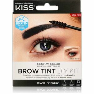 KISS Brow Tint DIY Kit farba na obočie odtieň Black 20 ml vyobraziť