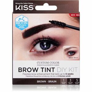 KISS Brow Tint DIY Kit farba na obočie odtieň Brown 20 ml vyobraziť