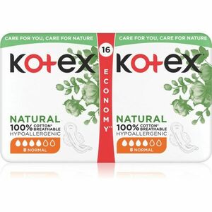 Kotex Natural Normal vložky 16 ks vyobraziť