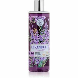 Bohemia Gifts & Cosmetics Flower Line Lavender umývací gél na telo a vlasy 4 v 1 400 ml vyobraziť