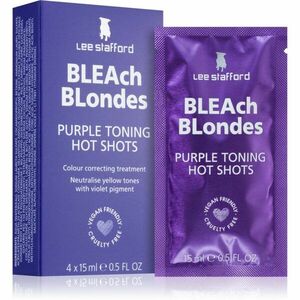 Lee Stafford Bleach Blondes Purple Toning Hot Shots vlasová starostlivosť neutralizujúci žlté tóny 4x15 ml vyobraziť