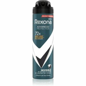 Rexona Men Advanced Protection antiperspirant proti bielym a žltým škvrnám 72h pre mužov Invisible 150 ml vyobraziť