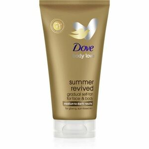 Dove Summer Revived samoopalovacie mlieko na tvár a telo odtieň Medium to Dark 75 ml vyobraziť