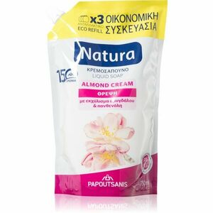 PAPOUTSANIS Natura Almond Cream tekuté mydlo náhradná náplň 750 ml vyobraziť