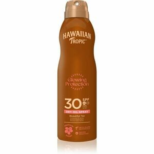 Hawaiian Tropic Glowing Protection Dry Oil Spray suchý olej na opaľovanie v spreji SPF 30 180 ml vyobraziť