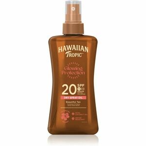 Hawaiian Tropic Glowing Protection Dry Oil Spray hydratačný gél na opaľovanie SPF 20 200 ml vyobraziť
