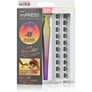 KISS imPRESS Press-on Falsies trsové nalepovacie mihalnice s uzlíkom 02 Voluminous 20 ks vyobraziť