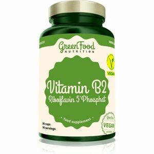 GreenFood Nutrition Vitamin B2 Riboflavin 5'Phosphat kapsuly pre zdravie zraku a pokožky 90 cps vyobraziť