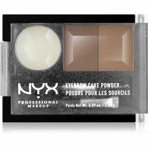 NYX Professional Makeup Eyebrow Cake Powder Sada na úpravu obočia odtieň 06 Blonde 2.65 g vyobraziť