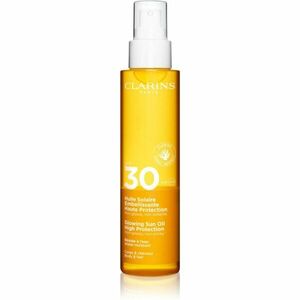 Clarins Sun Care Glowing Oil suchý olej na vlasy a telo SPF 30 150 ml vyobraziť