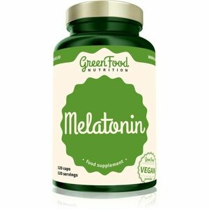 GreenFood Nutrition Melatonin kapsuly na podporu spánku a regenerácie 120 cps vyobraziť