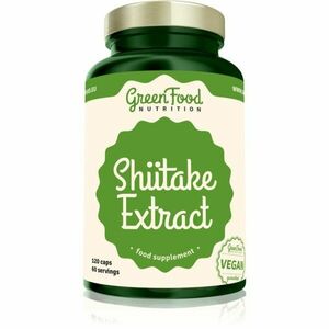 GreenFood Nutrition Shiitake Extract kapsuly na podporu ochrany buniek pred oxidačným stresom 90 cps vyobraziť