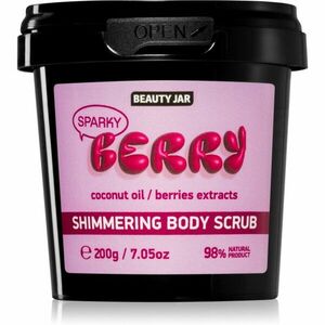 Beauty Jar Berry Sparky cukrovo-soľný peeling pre trblietavý lesk 200 g vyobraziť