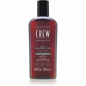 American Crew 3 in 1 Chamimile + Pine 3 v 1 šampón, kondicionér a sprchový gél pre mužov 250 ml vyobraziť