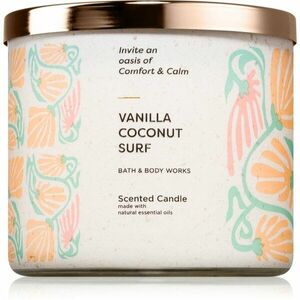 Bath & Body Works Vanilla Coconut Surf vonná sviečka 411 g vyobraziť