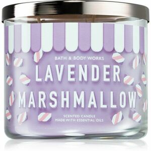 Bath & Body Works Lavender Marshmallow vonná sviečka 411 g vyobraziť