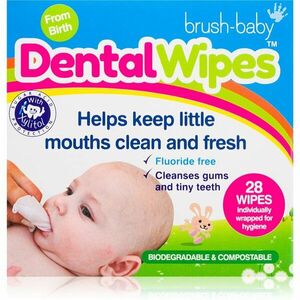 Brush Baby DentalWipes obrúsky na zuby pre deti 6 ks vyobraziť