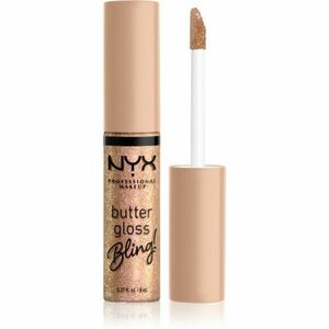 NYX Professional Makeup Butter Gloss Bling lesk na pery trblietavý odtieň 01 Bring The Bling 8 ml vyobraziť