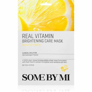Some By Mi Clinical Solution Vitamin Brightening Care Mask rozjasňujúca plátienková maska s antioxidačným účinkom 20 g vyobraziť