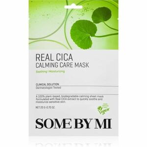 Some By Mi Clinical Solution Cica Calming Care Mask upokojujúca plátienková maska pre citlivú pleť 20 g vyobraziť