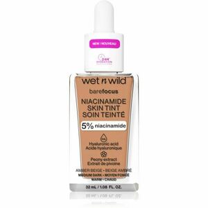 Wet n Wild Bare Focus Niacinamide Skin Tint ľahký hydratačný make-up odtieň Amber Beige 32 ml vyobraziť