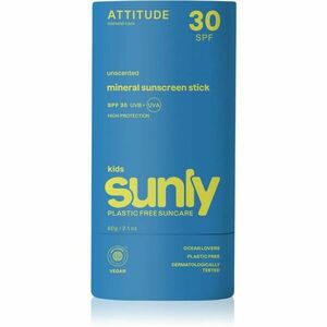 Attitude Sunly Kids Sunscreen Stick minerálny krém na opaľovanie v tyčinke pre deti SPF 30 60 g vyobraziť