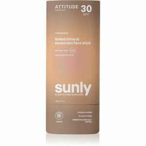 Attitude Sunly Tinted Face Stick minerálny krém na opaľovanie v tyčinke SPF 30 20 g vyobraziť