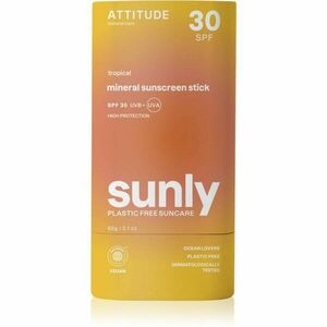 Attitude Sunly Sunscreen Stick minerálny krém na opaľovanie v tyčinke SPF 30 Tropical 60 g vyobraziť