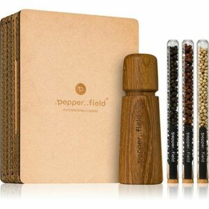 .pepper..field Sada skúmaviek s Kampotským čiernym korením so skandinávským mlynčekom darčeková sada v krabičke II. Natural 3x10 g vyobraziť