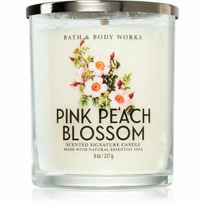 Bath & Body Works Pink Peach Blossom vonná sviečka 227 g vyobraziť
