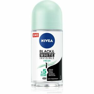 NIVEA Black & White Invisible Fresh antiperspirant proti bielym a žltým škvrnám 50 ml vyobraziť