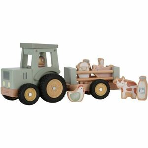 Little Dutch Little Farm Tractor with Trailer hračka z dreva 18 m+ 1 ks vyobraziť