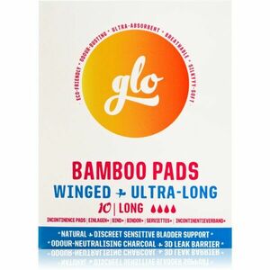 FLO GLO Bamboo Pads inkontinenčné vložky s krídelkami Long 10 ks vyobraziť