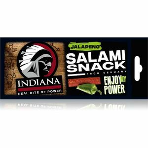 Indiana Jerky Salami Snack Jalapeño sušené mäso 18 g vyobraziť