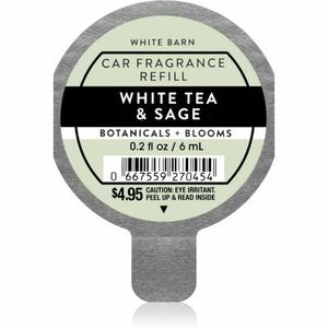 Bath & Body Works White Tea & Sage vôňa do auta náhradná náplň 6 ml vyobraziť