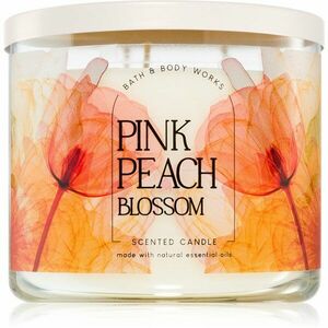 Bath & Body Works Pink Peach Blossom vonná sviečka 411 g vyobraziť