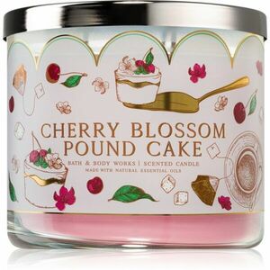 Bath & Body Works Cherry Blossom Pound Cake vonná sviečka 411 g vyobraziť