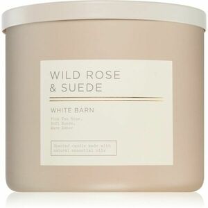 Bath & Body Works Wild Rose & Suede vonná sviečka 411 g vyobraziť