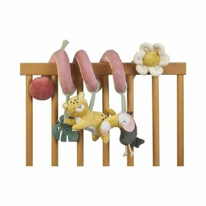 Saro Baby Spiral with Rattles Party Jungle kontrastná závesná hračka Pink 1 ks vyobraziť