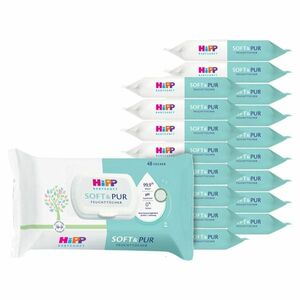 HIPP BabySanft Soft&Pur vlhčené obrúsky 18 x 48 kusov vyobraziť