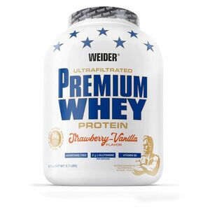 WEIDER Premium whey srvátkový proteín jahoda a vanilka 2300 g vyobraziť